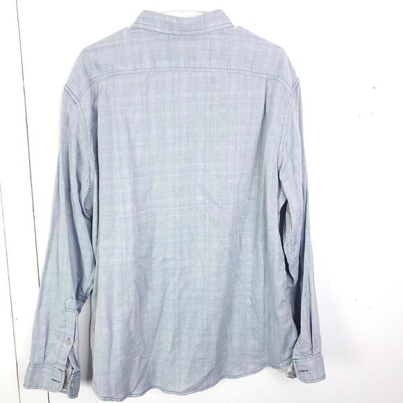 Eddie Bauer Shirt Mens Size XL Classic Fit Button Front Front Pocket Gray - Picture 2 of 9